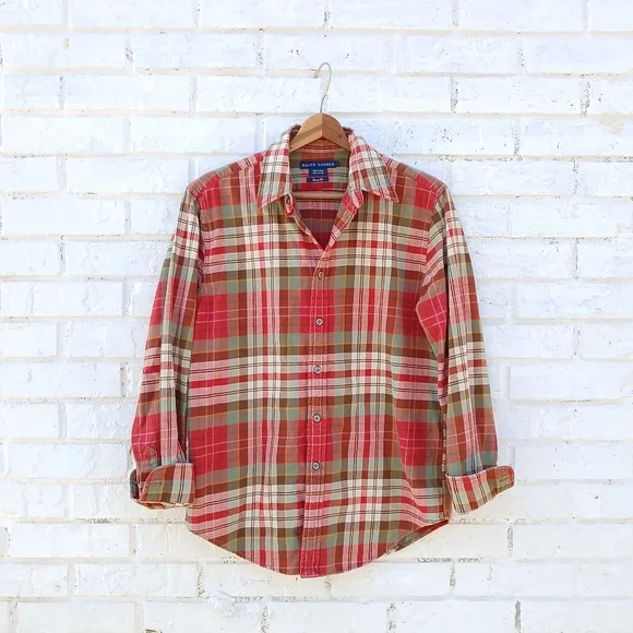 Vintage Ralph Lauren Plaid Shirt Multicolor - Picture 2 of 4